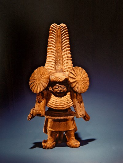 Figure with elongated headdress, Remojadas Culture, Vera Cruz by Pre Columbian Pre Columbian